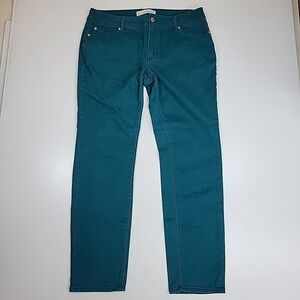 Cato EST 1946 Women's Size 10 Jeans Emerald Green Straight Leg Preppy Comfy